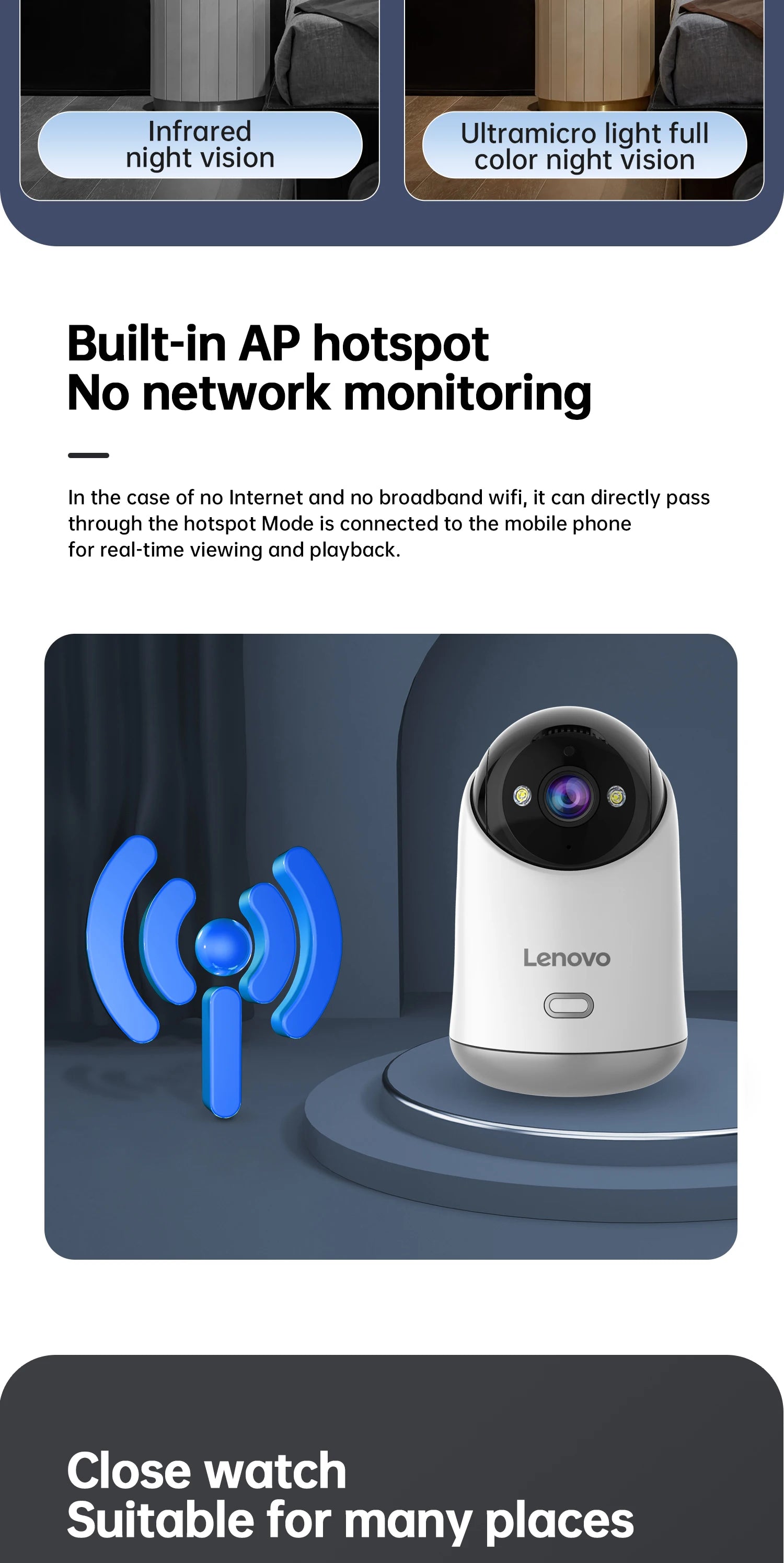 OracleCam Lenovo 5MP WiFi Camera