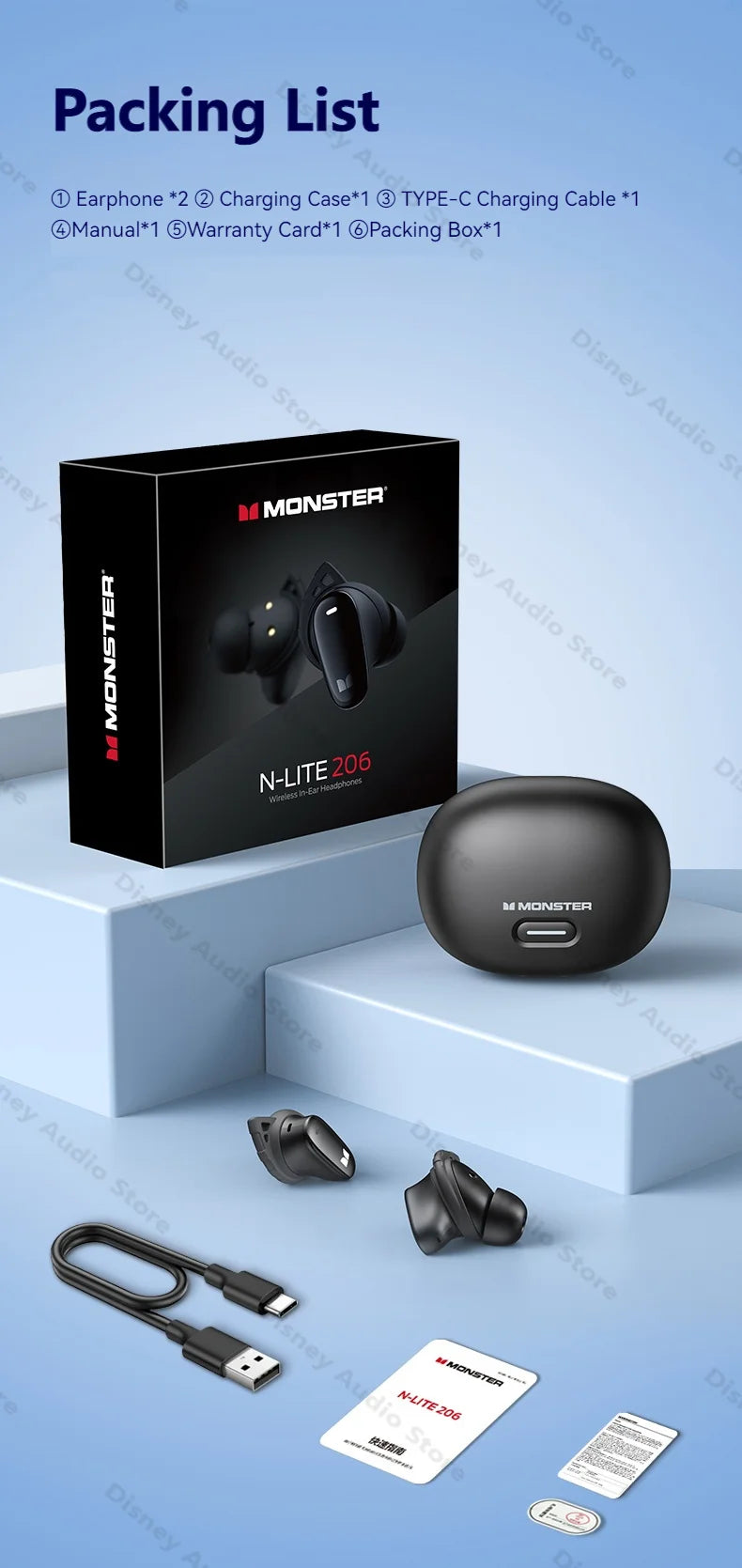 Headphones Monster N-Lite 206